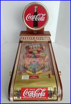 Coca Cola Collectors Pinball 1996 Issued By The Franklin Mint Used FOR REPAIR