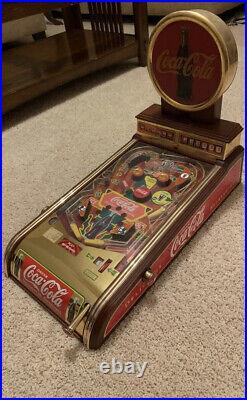 Coca-cola Deluxe Edition Pin Ball Machine Franklin Mint 1996 Rare As-is