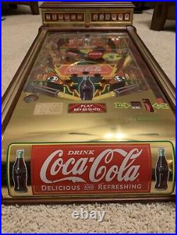 Coca-cola Deluxe Edition Pin Ball Machine Franklin Mint 1996 Rare As-is