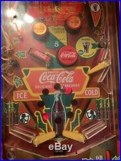 Cocoa Cola Franklin Mint Pinball Machine. Works