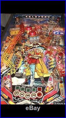 Coin Operated BACK TO THE FUTURE Pinball Original Working Upgraded Not A Phony
