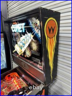 Comet Pinball Machine Williams 1985 LEDS Orange County Pinballs FREE SHIP