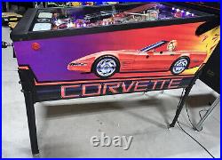 Corvette Pinball Machine Bally Free Shipping 1994 LEDS