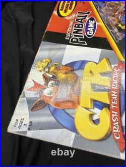 Crash Bandicoot CTR Team Racing Electronic Pinball Machine Tabletop Game 1999