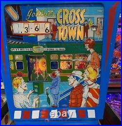 Cross Town Pinball Machine Professionall Techs Serviced 1966 Gottlieb