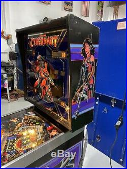 Cybernaut Pinball Machine Bally Coin Op Arcade 1985 Free Shipping