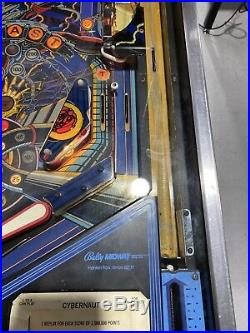 Cybernaut Pinball Machine Bally Coin Op Arcade 1985 Free Shipping