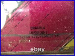 DRACULA Pinball Original Back Glass by STERN 1979
