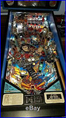 Data East Lethal Weapon 3 Pinball Machine Clean and Shopped, Plug and Play