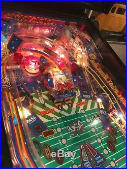 Data East Monday Night Football Pinball Machine 10 out of 10 Mint Condition RARE