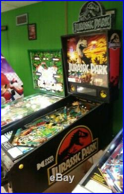 Data East Pinball Machine Jurassic Park With Topper Free Shipping