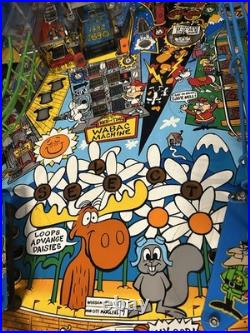 Data East The Adventures Of Rocky And Bullwinkle And Friends Pinball Machine