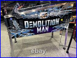 Demolition Man Pinball Machine Williams LEDs Orange County Pinballs Free Ship