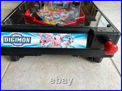 Digimon Electronic Tabletop Pinball Arcade Game with New Plexi WORKS! READ