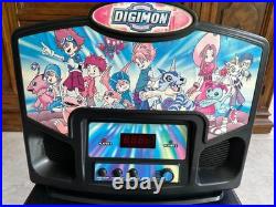 Digimon Electronic Tabletop Pinball Arcade Game with New Plexi WORKS! READ