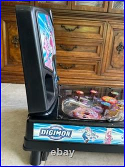 Digimon Electronic Tabletop Pinball Arcade Game with New Plexi WORKS! READ