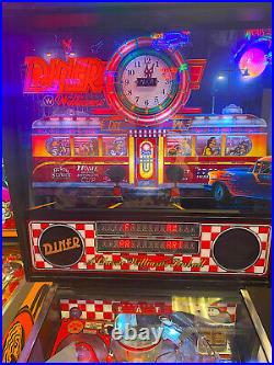 Diner Pinball Machine by Williams 1990 Professionally Refurbished