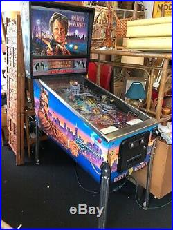 Dirty Harry Pinball Machine WILLIAMS With All Brand New Decals Art Work