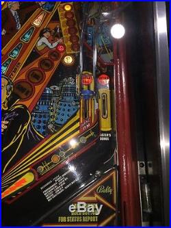 Doctor Who Pinball Machine by Bally Original Coin Op Arcade LEDs