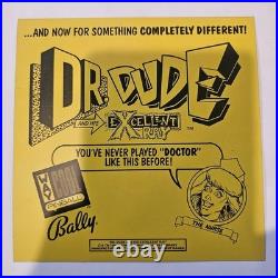 Dr. Dude And His Excellent X-ray Pinball Lenticular Translite Backglass