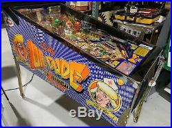 Dr Dude Pinball Machine 1990 Bally Coin Op Arcade Free Shipping LEDs