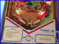 Dragon Pinball 1978 Gottlieb Solid State with Ni-Wumpf Board