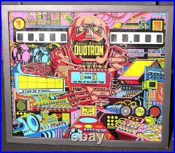 Duotron Pinball Machine Glass Back 24 X 28 Nice Condition Framed B. Offer