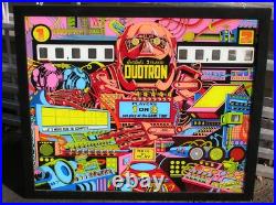 Duotron Pinball Machine Glass Back 24 X 28 Nice Condition Framed B. Offer