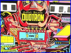 Duotron Pinball Machine Glass Back 24 X 28 Nice Condition Framed B. Offer
