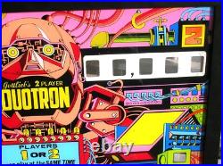 Duotron Pinball Machine Glass Back 24 X 28 Nice Condition Framed B. Offer