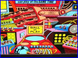 Duotron Pinball Machine Glass Back 24 X 28 Nice Condition Framed B. Offer