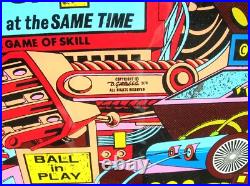 Duotron Pinball Machine Glass Back 24 X 28 Nice Condition Framed B. Offer