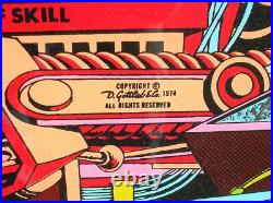 Duotron Pinball Machine Glass Back 24 X 28 Nice Condition Framed B. Offer