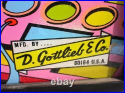 Duotron Pinball Machine Glass Back 24 X 28 Nice Condition Framed B. Offer