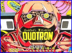 Duotron Pinball Machine Glass Back 24 X 28 Nice Condition Framed B. Offer