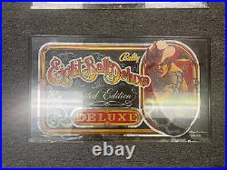 EIGHT BALL DELUXE LIMITED EDITION Pinball BACKGLASS by BALLY 1982