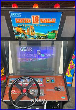 EIGHTEEN WHEELER ARCADE MACHINE by SEGA 2000 (Excellent Condition) RARE