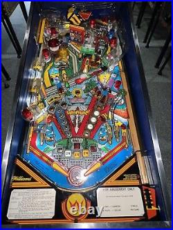 Earthshaker LEDs Pinball Machine 1989 Williams Free Ship Orange County Pinballs