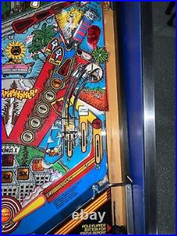 Earthshaker LEDs Pinball Machine 1989 Williams Free Ship Orange County Pinballs