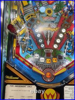 Earthshaker Pinball Machine Williams 1989 Orange County Pinballs FREE SHIPPING