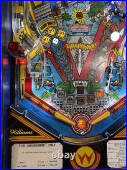 Earthshaker Pinball Machine Williams 1989 Orange County Pinballs Free Shipping Earthshaker Pinball Machine Williams 1989 Orange County Pinballs Free Shipping