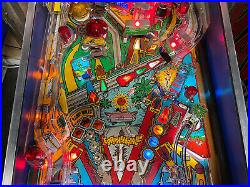 Earthshaker Pinball Machne Leds Professional Techs 1989 Looks And Plays Great