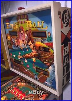 Eight Ball By Bally 1977 Original Pinball Machine Coin Op Fonzie