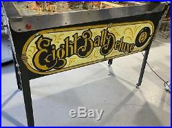 Eight Ball Deluxe Pinball Machine Bally Coin Op Arcade 1981 Free Shipping