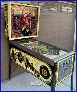 Eight Ball Deluxe Pinball Machine By Bally Collectible Billiards Themed Arcade