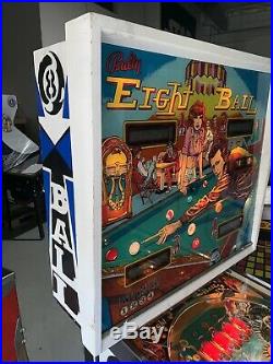 Eight Ball Pinball Machine By Bally 1977 Original Coin Operated Free Shipping