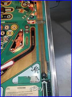 Eight Ball Pinball Machine By Bally 1977 Original Coin Operated Free Shipping