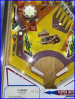 El Dorado Pinball Machine Coin Op Gottlieb 1975 Free Shipping