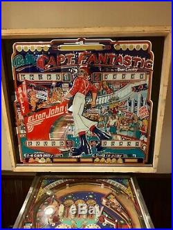 Elton John CAPTAIN FANTASTIC pinball machine by Bally, c. 1976 Serviced ...