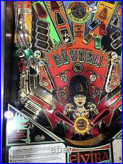 Elvira And The Party Monsters Pinball Machine Bally LEDs Free Shipping 1989